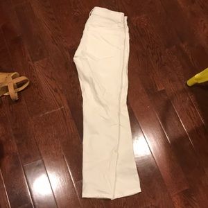 White jean leggings from banana republic